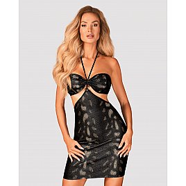 Сукня під зміїну шкіру Obsessive Vivianty dress XS/S, чорна