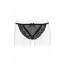 Еротичні жіночі трусики-стрінги з перловою ниткою Fashion Secret KATIA Black