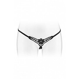 Еротичні жіночі трусики-стрінги з доступом Fashion Secret DANUTA Black