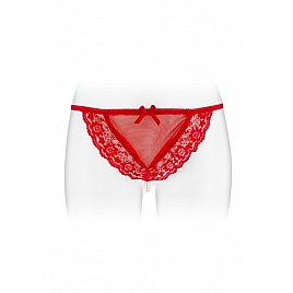 Еротичні жіночі трусики-стрінги із перловою ниткою Fashion Secret KATIA Red
