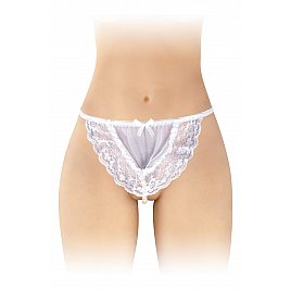 Трусики-стрінги з перловою ниткою Fashion Secret KATIA White