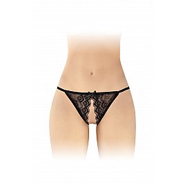 Мереживні трусики з доступом Fashion Secret Zoe Black, з бантиком
