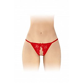 Мереживні трусики з доступом Fashion Secret Zoe Red, з бантиком