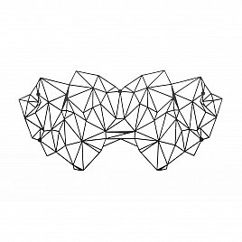 Маска в наявності Bijoux Indiscrets - Kristine Mask, вінілова, клейове кріплення, без зав'язок