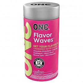 Презервативи ONE FlavorWaves 12 шт, подарункова упаковка тюб