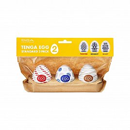 Набір мастурбаторів-яєць Tenga Egg Standard 3 Pack 2 (Twister, Bouncy, Silky)