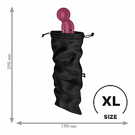Мішечок для секс-іграшок Satisfyer Treasure Bag XL, чорний, на шнурку