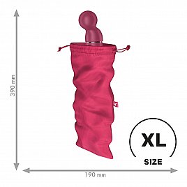 Мішечок для секс-іграшок Satisfyer Treasure Bag XL, рожевий, на шнурку