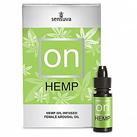 Збудливі краплі для клітора Sensuva - ON for Her Hemp Infused Arousal Oil (5 мл) з маслом конопель