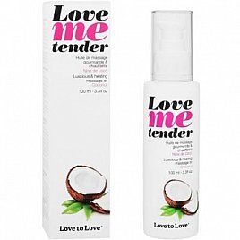 Роспродаж!!! Масажна олія Love To Love - Love Me Tender, Noix De Coco (100 мл) (термін 08.2025)