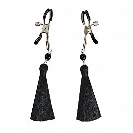 Затискачі для сосків Art of Sex - Nipple clamps Black Tassels