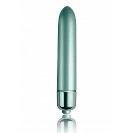Вібропуля Rocks Off RO-90mm Touch of Velvet Aqua Lily матова, 10 режимів роботи, на батарейці