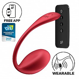 Смарт-віброяйце Satisfyer Shiny Petal Connect App, керування зі смартфона, пульт ДК
