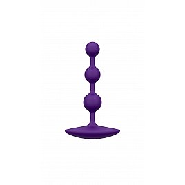 Анальне намисто Romp Amp Dark Purple, силікон, макс. діаметр 2,6 см
