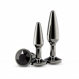 Набір анальних пробок NS Novelties Rear Assets - Tapered Trainer Kit - Gunmetal - Black