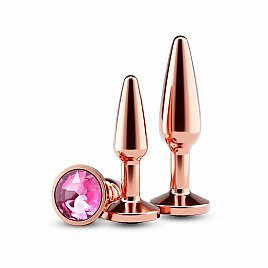 Набір анальних пробок NS Novelties Rear Assets - Tapered Trainer Kit - Rose Gold - Pink