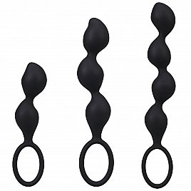 Набір анальних іграшок Doc Johnson Mood Naughty Contour Beads Trainer Set