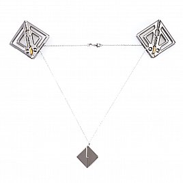 Затискачі для сосків з легкої підвіскою LOCKINK Adjustable Nipple Clamps with Light Pendant - Grey