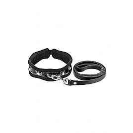 Повідець із нашийником Fetish Tentation Premium Patent Leather Choker & Leash