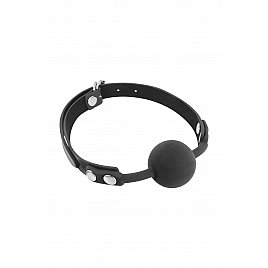 Класичний кляп із силіконовою кулькою Fetish Tentation Silicone Gag Ball Black