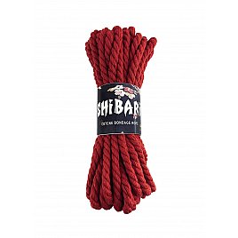 Бавовняна мотузка для Шибарі Feral Feelings Shibari Rope, 8 м червона
