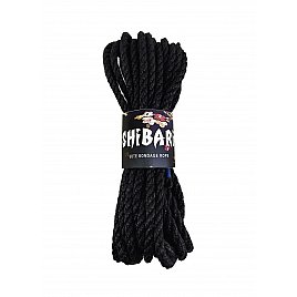 Джутова мотузка для Шибарі Feral Feelings Shibari Rope, 8 м чорна