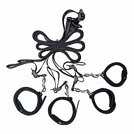 Розтяжка на ліжко Punishment - 5-Piece Bed Restraint Kit - Black