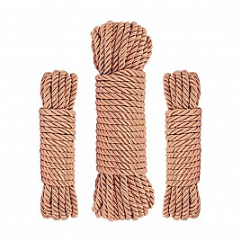 Набір мотузок для Шибарі Rosy Gold - Bondage Rope Set Набір мотузок для Шибарі Rosy Gold - Bondage Rope Set