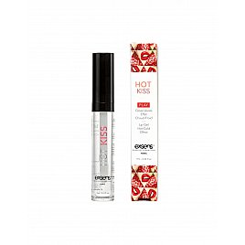 Стимулювальний блиск для губ EXSENS Strawberry Hot Kiss 7 мл, зігріває та охолоджує