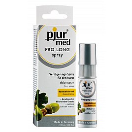 Пролонгуючий спрей Pjur MED Prolong Spray 20 мл з натуральним екстрактом дубової кори та пантенолом