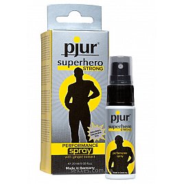 Пролонгуючий спрей Pjur Superhero Strong Spray 20 ml, з екстрактом імбиру, вбирається в шкіру