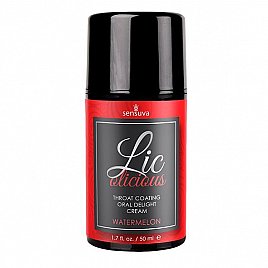 Гель для мінету Sensuva - Lic-o-licious Watermelon (50 мл), маслянистий, без цукру