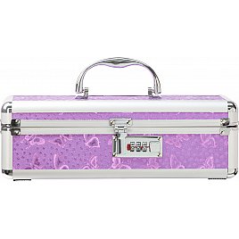 Кейс для зберігання секс-іграшок BMS Factory - The Toy Chest Lokable Vibrator Case Purple з кодовим замком