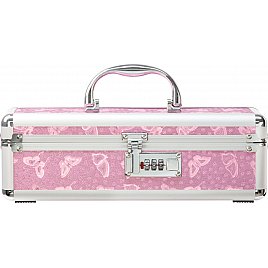 Кейс для зберігання секс-іграшок BMS Factory - The Toy Chest Lokable Vibrator Case Pink з кодовим замком