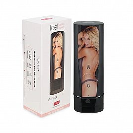 Мастурбатор Kiiroo Onyx + Jessica Drake, 10 кілець, що стискаються, не треба рухати, теледільдоніка