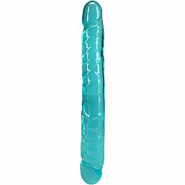 Фалоімітатор двосторонній Doc Johnson Crystal Jellies 12
