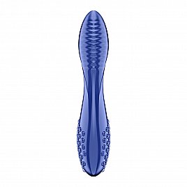 Двосторонній скляний дилдо Satisfyer Dazzling Crystal 2 Blue