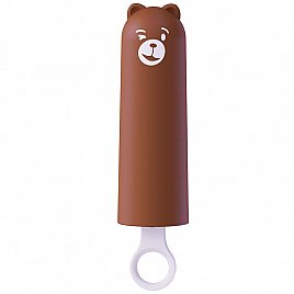 Вібратор CuteVibe Teddy Brown (Pink Dildo), реалістичний вібратор у вигляді морозива