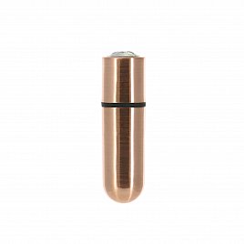 Віброкуля PowerBullet First-Class Bullet 2.5″ з Key Chain Pouch, Rose Gold, 9 режимів вібрації