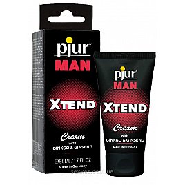 Крем для пеніса стимулюючий Pjur MAN Xtend Cream 50 ml, з екстрактом гінкго та женьшеню