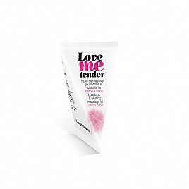 Розігріваюча масажна олія Love To Love LOVE ME TENDER Cotton candy (10 мл) без парабенів