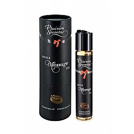 Масажна олія Plaisirs Secrets Chocolate (59 мл) з афродизіаками, їстівна, подарункова упаковка