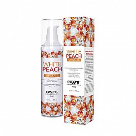 Масажна олія EXSENS Organic White Peach 50мл, що розігріває, без цукру, без парабенів, їстівна