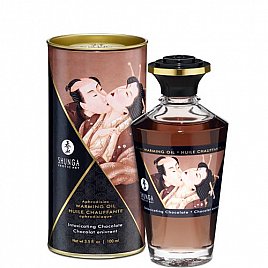 Масло розігріву Shunga Aphrodisiac Warming Oil - Intoxicating Chocolate (100 мл) без цукру