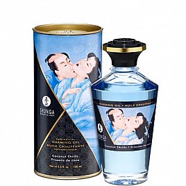 Масло розігріву Shunga Aphrodisiac Warming Oil - Coconut Thrills (100 мл) без цукру, смачний
