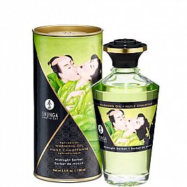 Олія Shunga Aphrodisiac Warming Oil - Midnight Sorbet (100 мл) без цукру, смачний