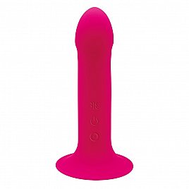Двошаровий ділдо з вібрацією Adrien Lastic Hitsens 2 Pink, відмінно для страпона, макс діаметр 4см, довжина 17,2 см
