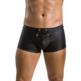 Чоловічі шкіряні боксери з клапаном Passion 050 Short Patrick S/M Black
