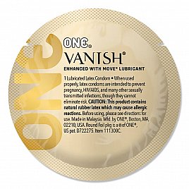 Презерватив ONE Vanish Hyperthin, 1 шт, ультратонкий, зі змазкою