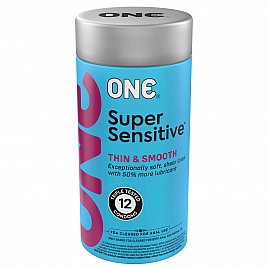 Презервативи ONE Super Sensitive 12 шт, подарункова упаковка тюб